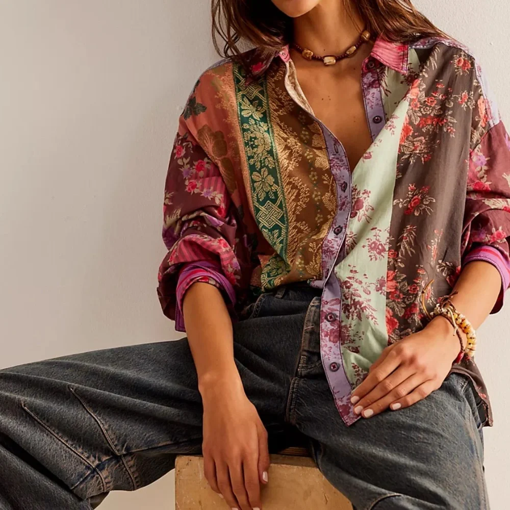 free people Flower Patch Top - Picture 1 of 6